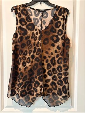 Adele & May Leopard Print Top